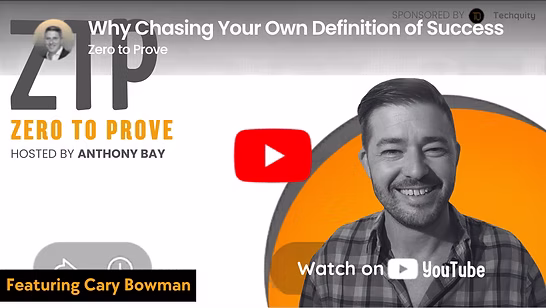 Cary Bowman — Zero to Prove episode